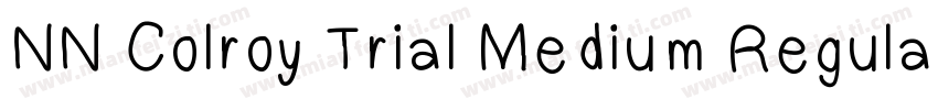 NN Colroy Trial Medium Regular字体转换